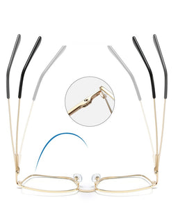 oversized square glasses frame women fashion high quality clear lens New luxury brand Metal Frame Eyeglasses Frames For Women