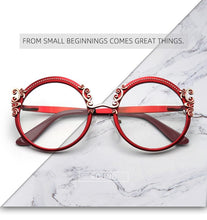 Load image into Gallery viewer, Retro Round Metal Prescription Eyeglasses Frames Luxury Brand Design Clear Glasses Women Fashion Customizable Diopters Glasses