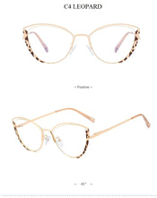 Load image into Gallery viewer, Fashion Vintage Metal Anti-blue Glasses Frame Women Brand Designer Transparent Eyeglasses Female Spectacles Oculos Feminino