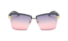 Load image into Gallery viewer, 47391 Rimless Luxury Sunglasses Square Men Women Fashion Shades UV400 Vintage Glasses