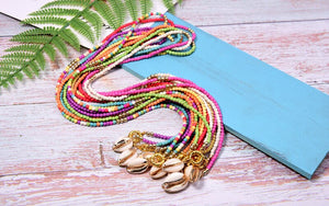 MOON GIRL Big Seashell Long Pendant Necklace Bohemian Fashion Chic Girl Statement Boho Party Collier Femme Dropshipping