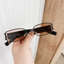 Load image into Gallery viewer, Ins Popular Fashion Small Rectangle Women Luxury Sunglasses Brand Designer Vintage Punk Men Sun Glasses Shades UV400