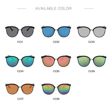 Load image into Gallery viewer, Black Cat Eye Sunglasses Women Luxury Eyewear Black Retro Female Sunglass Mirror Round Cateye Glasses For Woman