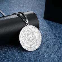 Carica l&#39;immagine nel visualizzatore di Gallery, Dawapara 7 Archangels Sigil Charm Necklaces For Men  Archangels Sigil Necklaces Pentacle Magic Amulet Protection Talisman