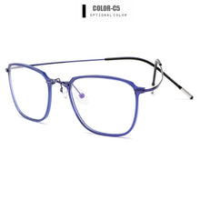 Load image into Gallery viewer, Gmei Optical Ultralight Beta Titanium Flexible Glasses Frame Men Square Prescription Eyeglasses Myopia Optical Frames M19003