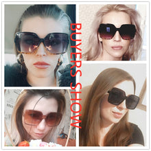 Load image into Gallery viewer, New Sunglasses Women Oversize Fashion Gradient Brand Designer Female Sun Glasses UV400 lentes de sol mujer очки