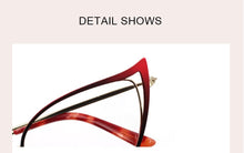 Load image into Gallery viewer, Optical Fashionable Women&#39;s Prescription Glasses Luxury Brand Fake Glasses Cat Eye Female Round Eyeglasses With Frame YINSQER