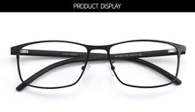 Carica l&#39;immagine nel visualizzatore di Gallery, Business Men Titanium Alloy Full Rim Glasses Frame S61003 For Male&#39;s Prescription Spectacles Eyewear With Flexible Temples Legs