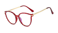 Load image into Gallery viewer, Ralferty TR90 Women&#39;s Transparent Glasses Retro Cat Eye Frames Anti Blue Light 0 Diopter Myopia Optic Frame Eyeglasses