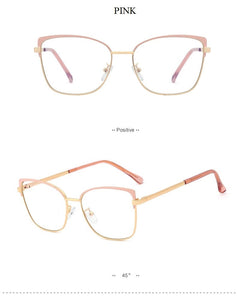 2022 Metal Square Anti-blue Glasses Frame Women Vintage Transparent Eyeglasses Female Spectacles Oculos Feminino