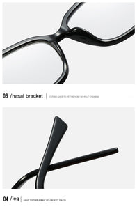 Eyeglasses Square glasses woman  fashion Clear lens Optical glasses frame women Metal Legs female oculos