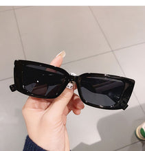 Load image into Gallery viewer, Ins Popular Fashion Small Rectangle Sunglasses Women Vintage Leopard Blue Eyewear Men Cat Eye Sun Glasses Shades UV400