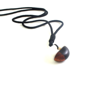 men'woman s fashionable wood resin necklace pendant, woven rope chain, hot - selling jewelry gifts