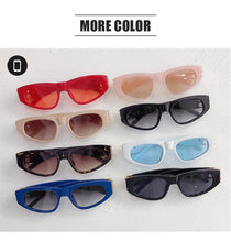 Load image into Gallery viewer, rectangle sunglasses women men BB high quality brand designer green tea leopard small sun glasses oculos de sol