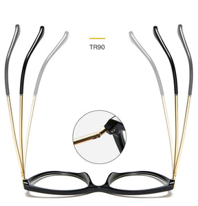 Blue Light Blocking Glasses Women Computer Glass High Quality Transparent Cat Eye Eyeglasses Frame Men Optical Glasse Frame