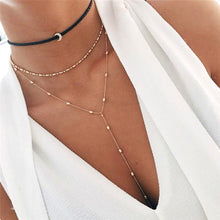 Load image into Gallery viewer, IF YOU Boho Coin Shell Rose Pendant Necklace For Girl Moon Crystal Choker Necklaces Women Beach 2020 Fashion Statement  Jewelry