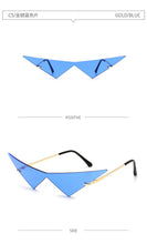 Load image into Gallery viewer, Fashion Rimless Triangle Sunglasses Catwalk Women's Luxury Funny Sun Glasses Shades for Women UV400 2022 Brand Designer SG040
