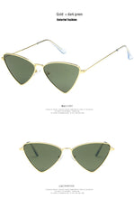 Load image into Gallery viewer, Small Triangle Cat Eye Sunglasses Women Vintage  Sun Glasses Female Ladies Cateyes Sunglass 2022 Retro Glasses
