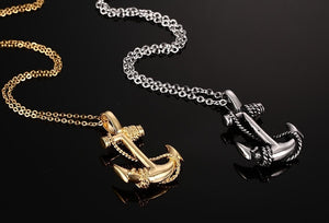 New Fashion Arrow Necklace for Men Black Metal Punk POP Cross Pendant Necklace Trendy Simple Chain Jewelry Gift collar hombre