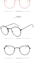 Load image into Gallery viewer, 2022 Glasses Frame Women Luxury Round Eyeglasses Frames Vintage Brand Designer Okulary Blue Light Eyewear Gafas De Mujer