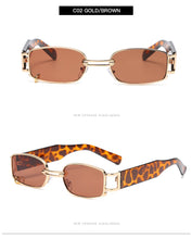 Load image into Gallery viewer, Rectangle Sunglasses Women Hip Hop Steampunk Sun Glasses Punk Metal Iron Hoop Square Eyeglasses UV400 Oculos
