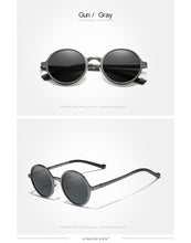 Load image into Gallery viewer, Genuine KINGSEVEN Aluminum Steampunk Round Sunglasses 2022 New Luxury Brand Design Vintage Women Sun Glasses UV400