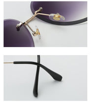 Load image into Gallery viewer, 2022 New Brand Designer Rimless Pilot Sunglasses Women Men Retro Dimond Cutting Lens Gradient Sun Glasses For Female UV400
