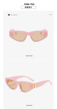 Load image into Gallery viewer, rectangle sunglasses women men BB high quality brand designer green tea leopard small sun glasses oculos de sol