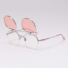 Load image into Gallery viewer, Steampunk Flips Up Sunglasses Women Vintage Polarized Sunglasses Men Sun Glasses Women Brand UV400 Eyeglasses Shades