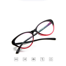 Load image into Gallery viewer, Women Cat Eye Spectacle Eyeglasses Frame Men Clear Lens Optical Plain Glasse Frame Computer Glasses Myopic Glasses Unisex