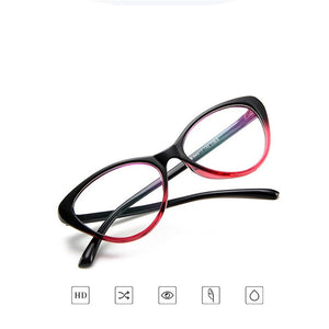 Women Cat Eye Spectacle Eyeglasses Frame Men Clear Lens Optical Plain Glasse Frame Computer Glasses Myopic Glasses Unisex