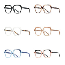 Carica l&#39;immagine nel visualizzatore di Gallery, Plastic Titanium Glasses Frames Polygon Anti Blue Men Women Optical Fashion Computer Glasses
