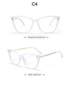 Cat Eye Glasses Frames Women Anti Blue Light Computer Eyeglasses Womens Clear Optical Spectacles Unique Frame Design