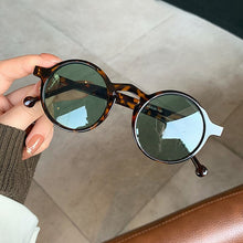 Load image into Gallery viewer, Oulylan Retro Round Sunglasses Women Men Classic Brand Leopard Green Sun Glasses Shades Ladies UV400 Sunglass Oval Eyewear