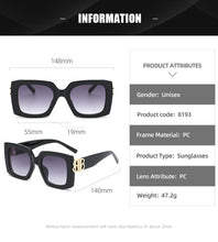 Load image into Gallery viewer, 2022 new European and beautiful brand sunglasses fashion men&#39;s square big frame sunglasses UV400 driving retro sunglasses
