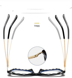 anti blue light glasses Transparent Square Optical computer glasses women Brand blue light  Big frame Clear Cat eye women's
