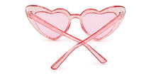 Load image into Gallery viewer, Trending Cat Eye Sunglasses Big Heart Popular Heart Sharp flash of light Glitter Pink Glasses High Quality Shades for Female