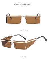 Carica l'immagine nel visualizzatore di Gallery, New Small Rimless Sunglasses Women Fashion Punk Square Sunglasses Men Eyewear Retro Rectangle Glasses For Female Shades UV400