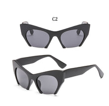 Load image into Gallery viewer, Big frame women glasses frame fashion cat eye Clear Lens brand oversized Glasses Female Transparent Half frame optical frame