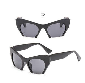Big frame women glasses frame fashion cat eye Clear Lens brand oversized Glasses Female Transparent Half frame optical frame