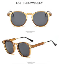 Load image into Gallery viewer, 2022 Retro Round Sunglasses Women Men Brand Design Transparent Female Sun Glasses Men Oculos De Sol Feminino Lunette Soleil