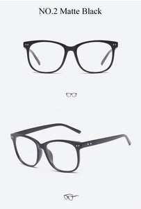 Retro Transparent Clear Lens Eyeglasses Fake Optical Eye Glasses Frames For Women Fashion Myopia Square Spectacles Eyewear
