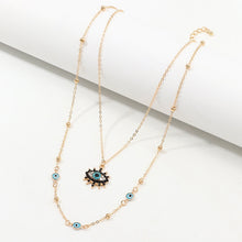 Load image into Gallery viewer, Vintage Fashion Evil Eye Necklace Pendant Clavicle Chain Statement Long Necklace Women Accessory Collares De Moda Bijoux