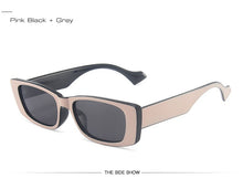 Load image into Gallery viewer, SO&amp;EI Retro Small Rectangle Sunglasses Women Ins Popular Fashion Candy Color Eyewear Men Square Sun Glasses Shades UV400