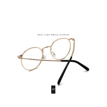 Load image into Gallery viewer, Fashion Clear Lens Metal Frame Sunglasses Retro Woman Glasses  Male Sun Glasses Round Gold UV400 Birthday Gift Items