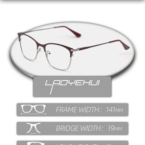 Vintage rectangle cat eye optical prescription metal eyeglasses frames diopters clear fake glasses women vintage