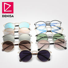Carica l'immagine nel visualizzatore di Gallery, Moda blu occhiali da sole senza montatura donne 2022 UV400 lusso aviazione signore occhiali da sole occhiali tonalità zonnebril dames