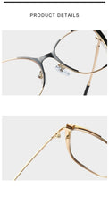 Load image into Gallery viewer, QPeClou Unique Vintage Cat Eye Glasses Women  Retro Metal Cateye Eyeglasses Frames Female Clear lens Optical Oculos Gafas