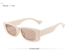 Load image into Gallery viewer, SO&amp;EI Retro Small Rectangle Sunglasses Women Ins Popular Fashion Candy Color Eyewear Men Square Sun Glasses Shades UV400