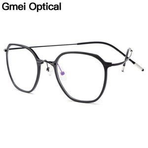 Gmei Optical Stylish Oval Pink Transparent Brand Designer Women Glasses Frames Prescription Eyeglasses Optical Eyewear H8034